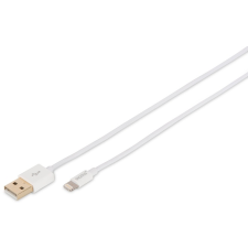 Digitus USB Lightning Töltő/adatkábel Fehér 1m DB-600106-010-W kábel és adapter