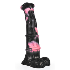  Dildo Animal Ponulf 22 x 5.5cm Fekete-rózsaszín műpénisz, dildó