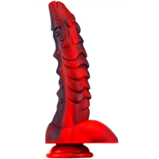  Dildo Dragon Sarkan 19 x 4.5cm fekete-piros műpénisz, dildó