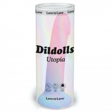  Dildolls Utopia - tapadótalpas szilikon dildó (színes) műpénisz, dildó