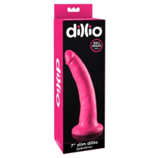 Dillio Dillio 7 - tapadótalpas, élethű dildó (18cm) - pink műpénisz, dildó