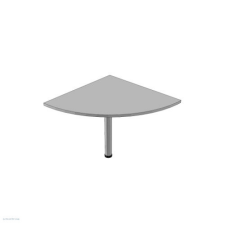 Dimex Tárgyalóív asztalokhoz F-140, 1/4 kör, 80 x8 0 cm, csőlábbal íróasztal