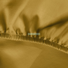 Dina pamut-szatén gumis lepedő Mustársárga 100 x 200 cm + 25 cm lakástextília