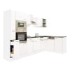 Dinewell Yorki 310 sarok konyhablokk fehér korpusz,selyemfényű fehér fronttal
