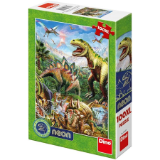 Dino A dinoszauruszok világa - neon puzzle, kirakós