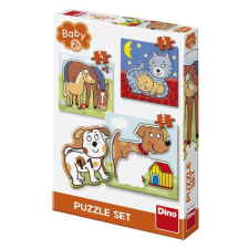 Dino baby puzzle Állatok 3+4+5 db puzzle, kirakós