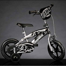 Dino Bikes BMX kerékpár fekete színben 12-es méret bmx kerékpár