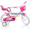 Dino Bikes Hello Kitty rózsaszín-fehér kerékpár 14-es méretben
