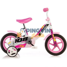 Dino Bikes Rózsaszín kerékpár 10-es méretben gyermek kerékpár