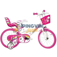 Dino Bikes Unikornis rózsaszín-fehér kerékpár 16-os méretben gyermek kerékpár