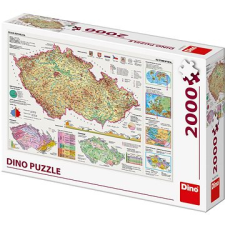 Dino Csehország térképei puzzle, kirakós
