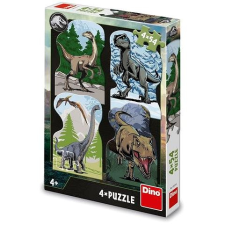 Dino Jurassic World 4 × 54 puzzle, kirakós