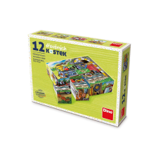 Dino képkockák Masinka, 12 darab puzzle, kirakós