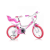 Dino Little Heart rózsaszín-fehér kerékpár 16-os méretben