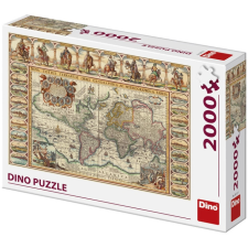 Dino Puzzle 2000 db - Világtérkép  Ajánlott 10-99 éves korig unisex (55220) puzzle, kirakós