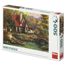  Dino Puzzle 500 db - Ház a tónál puzzle, kirakós
