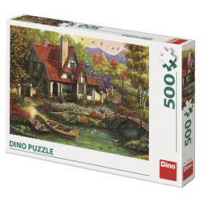 Dino Puzzle 500 db - Ház a tónál puzzle, kirakós