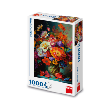 Dino Puzzle Květiny ve váze 1000 dílků puzzle, kirakós