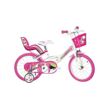 Dino Unikornis rózsaszín-fehér kerékpár 14-es méretben gyermek kerékpár