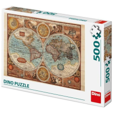 Dino Világtérkép 1626-ból, puzzle, 500 db puzzle, kirakós