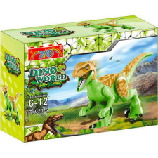 Dino World dinoszaurusz építőjáték - Zöld velociraptor barkácsolás, építés