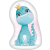 Dinoszaurusz Crown formapárna, díszpárna 40x27 cm