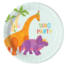 Dinoszaurusz Dinoszaurusz Party papírtányér 8 db-os 20 cm FSC party kellék