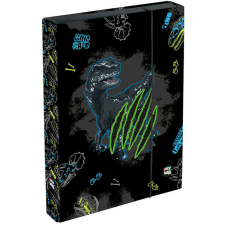 Dinoszaurusz füzetbox A/4, jumbo, OXY GO Dino, fekete füzetbox