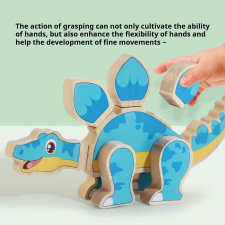  Dinoszaurusz Puzzle Építőkockák puzzle, kirakós