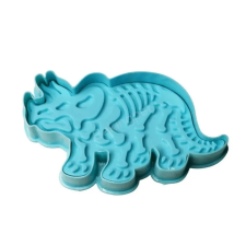  Dinoszaurusz (Triceratops) fondant kiszúró és sütemény mintázó sütés és főzés