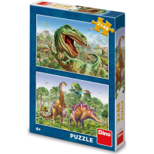 Dinoszauruszok csatája puzzle 2x48 darab puzzle, kirakós