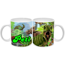  Dinoszauruszos kétoldalas mintás bögre, 1 db, egyedi felirattal bögrék, csészék