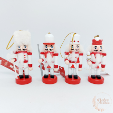  Diótörő figura - piros-fehér dekorációs kellék