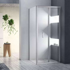 Diplon BR5761CA - Szögletes Harmonika Zuhanykabin - 80x80 cm kád, zuhanykabin