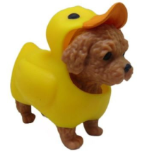 DIRAMIX Dress your puppy: állati kiskutyák 2. széria - golden doodle kacsa ruhában játékfigura