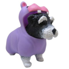 DIRAMIX Dress your puppy: állati kiskutyák 2. széria - törpe snautzer víziló ruhában játékfigura