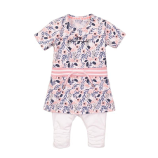 DIRKJE 2 részes szett ruha 86 Fehér+Multicolor babaruha szett