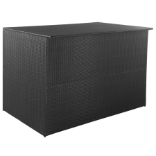 Discontmania VID fekete polyrattan kerti tárolóláda 150 x 100 x 100 cm kerti tárolás
