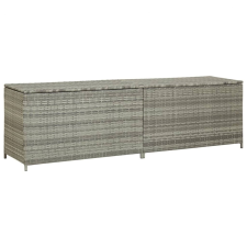 Discontmania VID szürke kerti polyrattan tárolóláda 200 x 50 x 60 cm kerti tárolás
