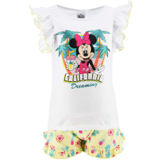 Disney 2-részes nyári póló és short szett Minnie egér vanília szín 4 év (104 cm)