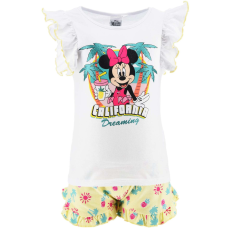 Disney 2-részes nyári póló és short szett Minnie egér vanília szín 8 év (128 cm)