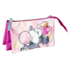 Disney 3 rekeszes tolltartó, rózsaszín Minnie egér tolltartó