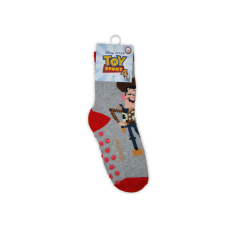 Disney Csúszásgátlós gyerek bokazokni - Toy Story - teliplüss - szürke - 27-30