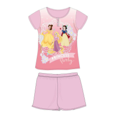 Disney Disney Hercegnők nyári rövid ujjú gyerek pizsama - pamut jersey pizsama - világosrózsaszín - 98