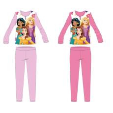 Disney Disney Hercegnők pamut jersey gyerek pizsama - világosrózsaszín - 128