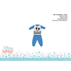 Disney Disney Mickey egér baba pizsama - jersey pamut pizsama - középkék - 80
