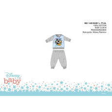 Disney Disney Mickey egér baba pizsama - jersey pamut pizsama - szürke - 98