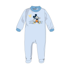 Disney Disney Mickey egér baba velúr rugdalózó - világoskék - 0-1 hónapos babának rugdalózó