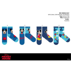 Disney Disney Mickey egér gyerek pamut normál zokni - 4 pár/csomag - 23-26