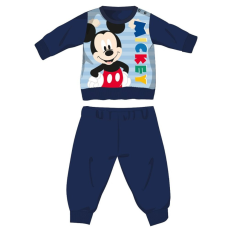 Disney Disney Mickey egér téli vastag baba pizsama - pamut flanel pizsama - sötétkék - 86